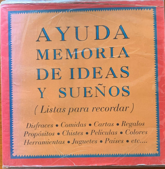 Ayuda Memoria De Ideas Y Sue?O