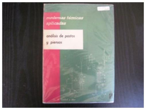 Modernas Tecnicas Aplicadas Analisis De Pastos Y Piensos