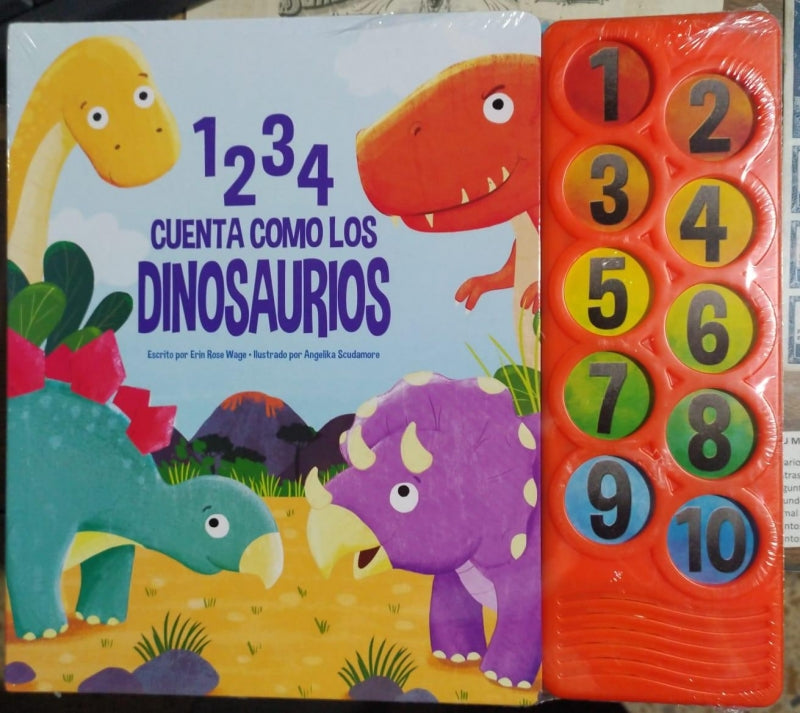 1234 Cuenta Como Los Dinosaurios