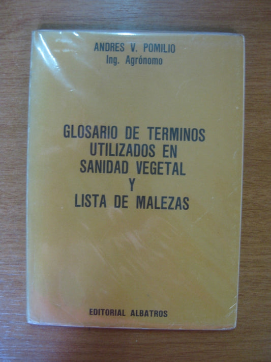 Glosario De Terminos Utilizados En Sanidad Vegetal